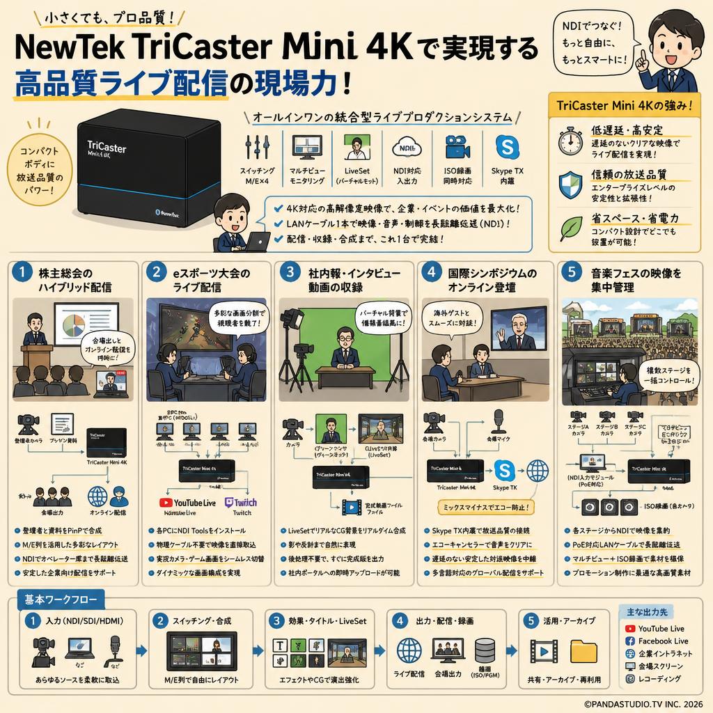 NewTek TriCaster Mini 4K 用途