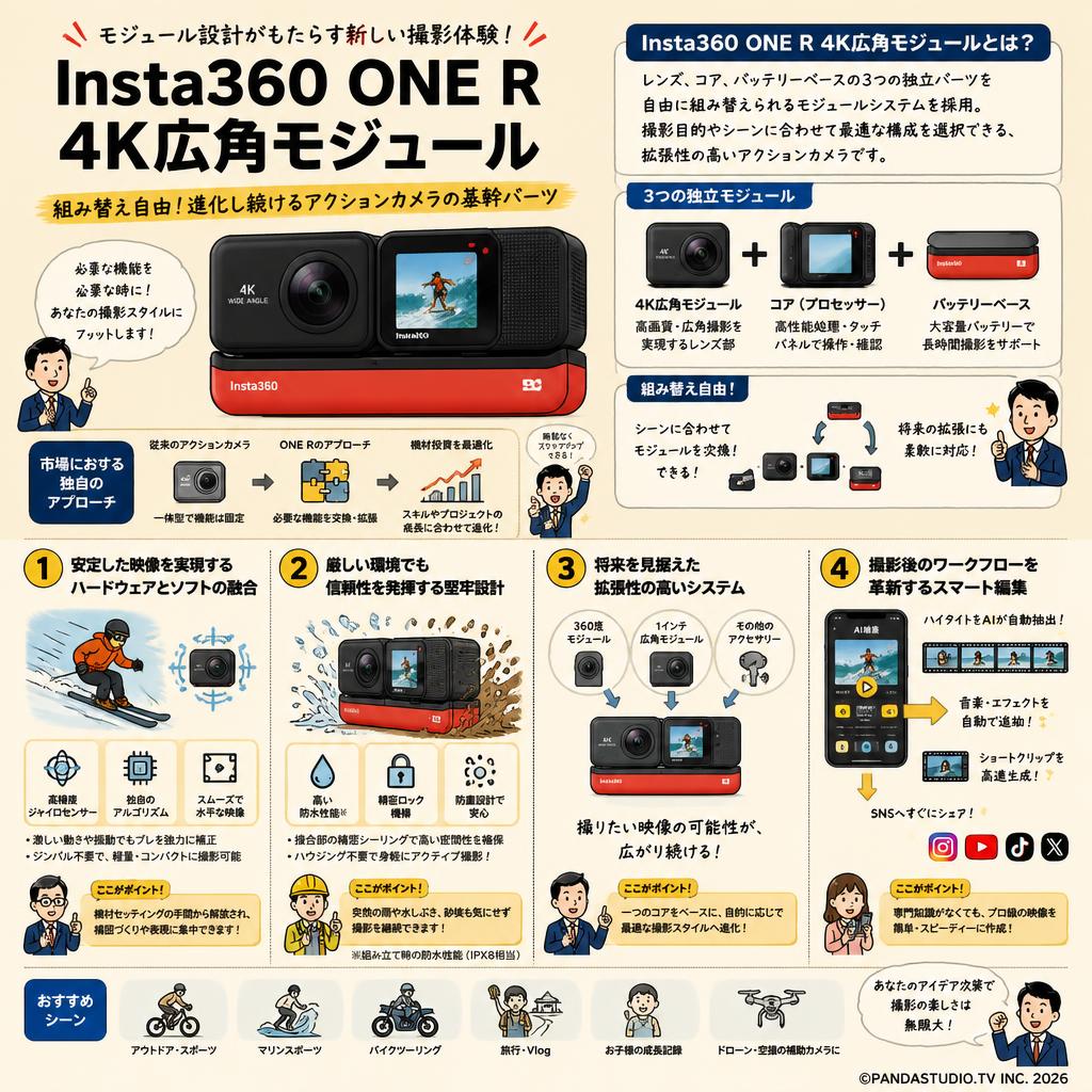 Insta360 ONE R 4K広角モジュール 概要