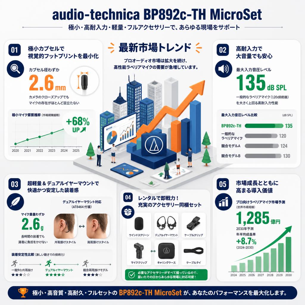 audio-technica BP892c-TH MicroSet セールスポイント