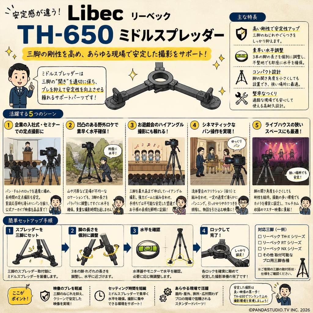 Libec リーベック TH-650 ミドルスプレッダー 用途