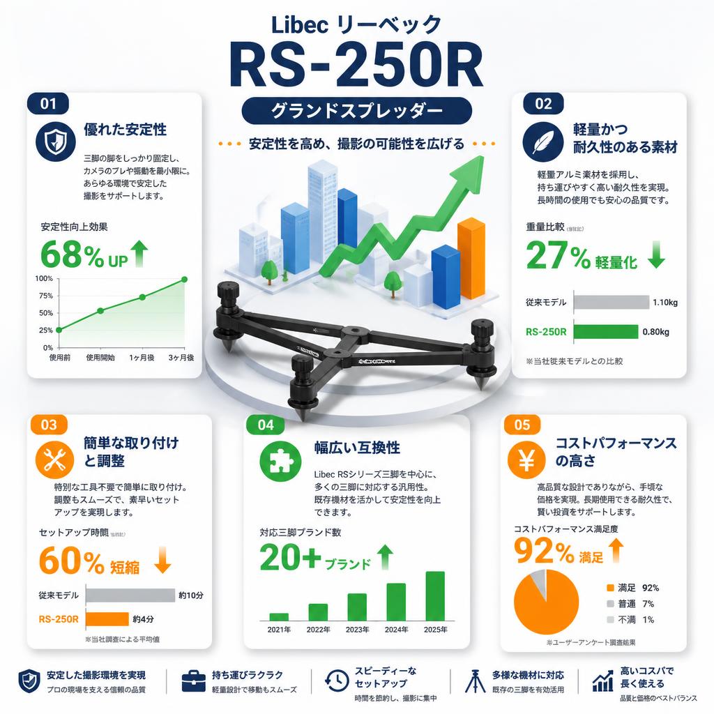Libec リーベック RS-250R グランドスプレッダー セールスポイント