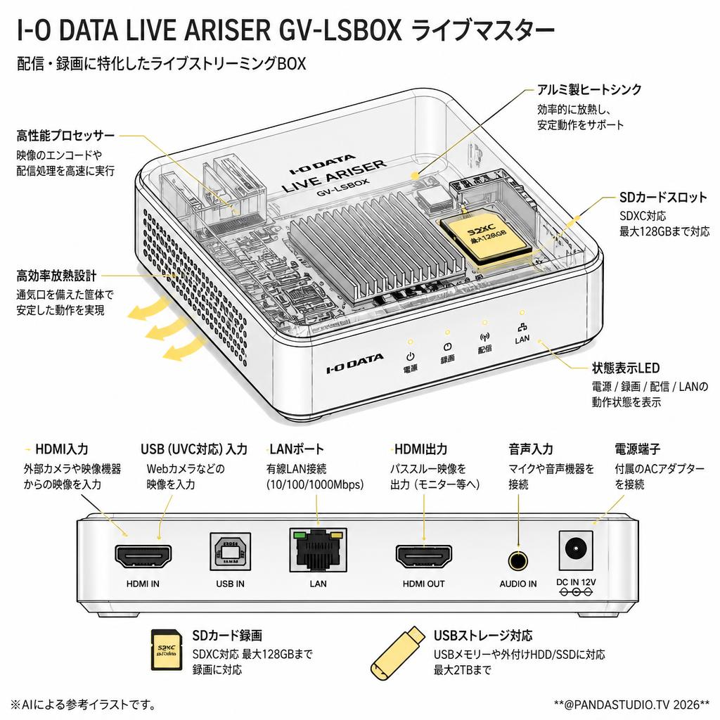 I-O DATA LIVE ARISER GV-LSBOX ライブマスター スペック