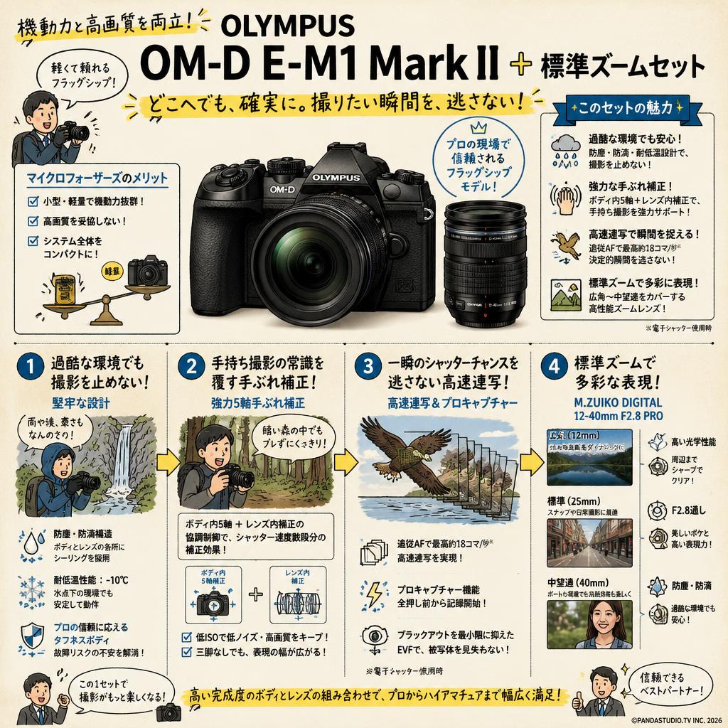OLYMPUS OM-D E-M1 Mark II + 標準ズームセット 概要