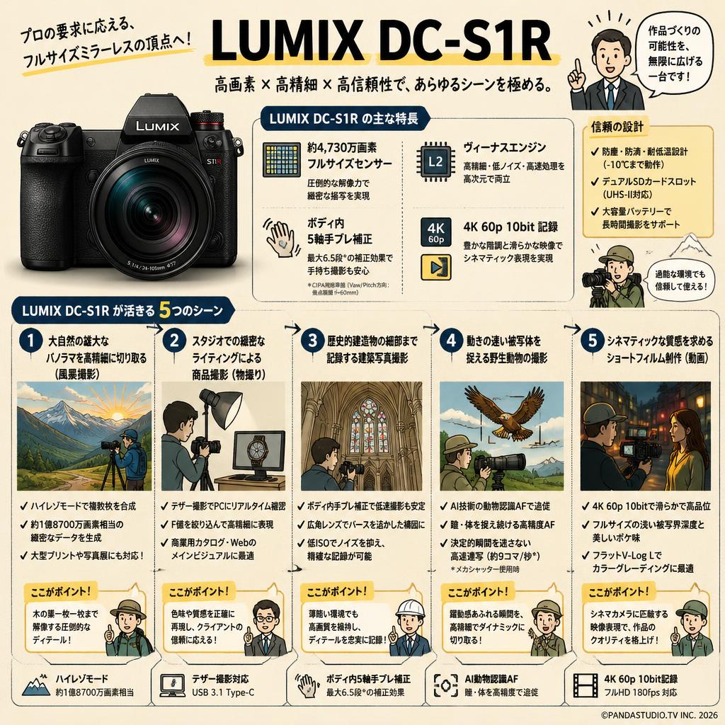 LUMIX DC-S1R 用途