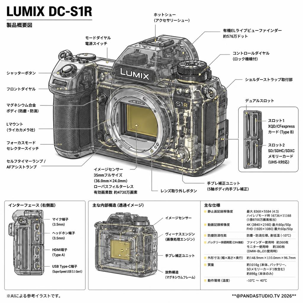 LUMIX DC-S1R スペック