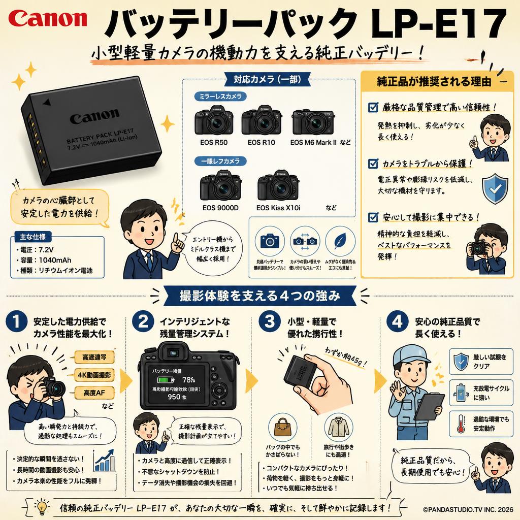 Canon バッテリーパック LP-E17 概要