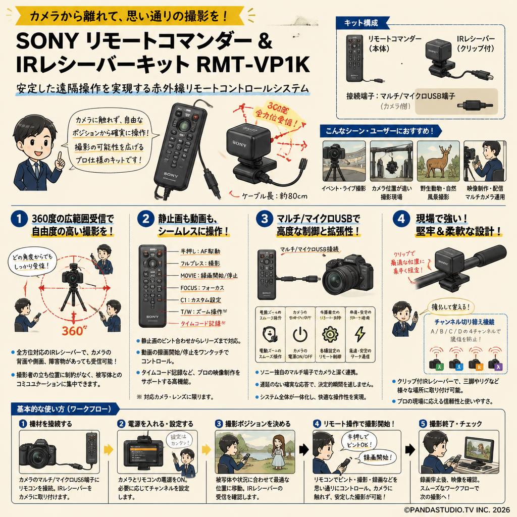 SONY リモートコマンダー & IRレシーバーキット RMT-VP1K 概要