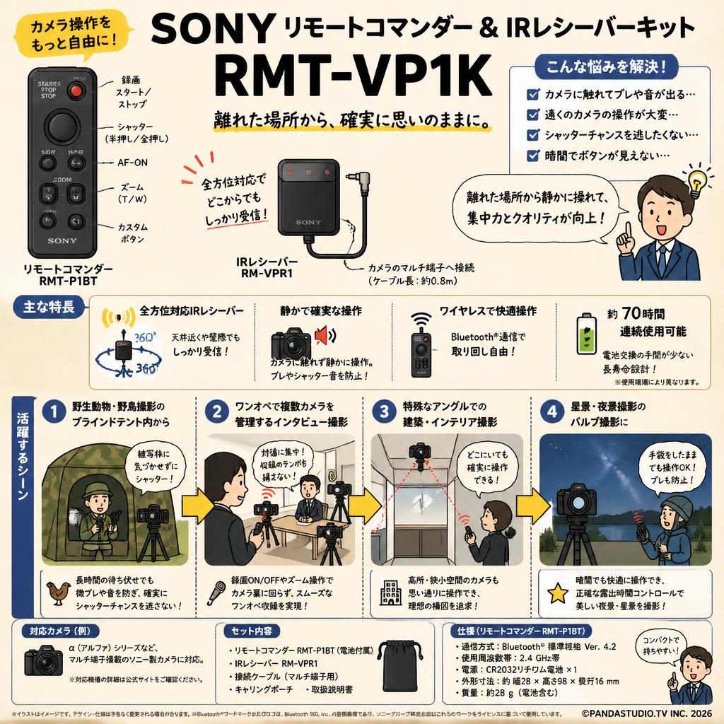 SONY リモートコマンダー & IRレシーバーキット RMT-VP1K おもな対象のお客様
