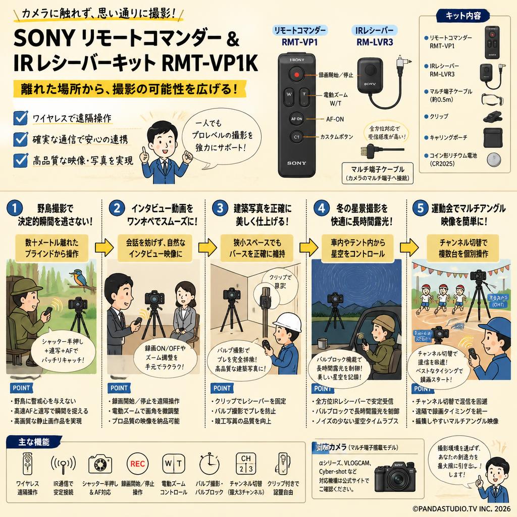 SONY リモートコマンダー & IRレシーバーキット RMT-VP1K 用途
