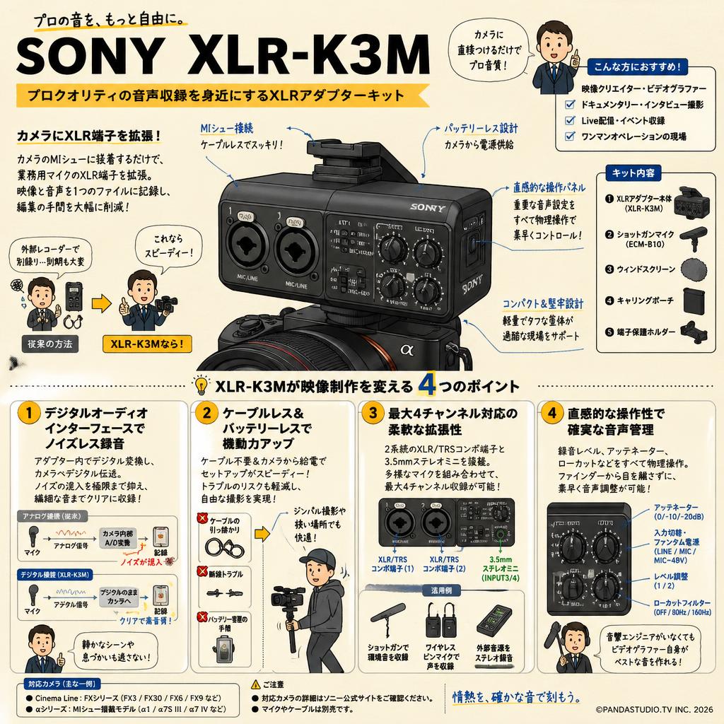 SONY XLR-K3M 概要