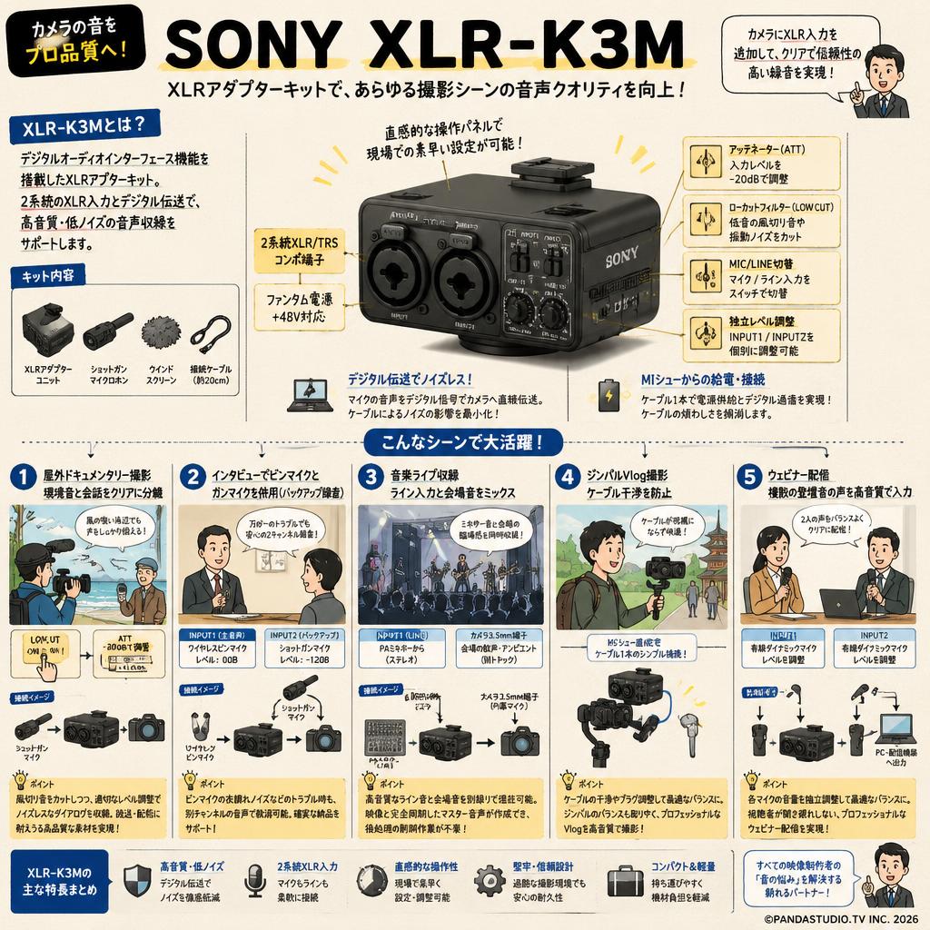 SONY XLR-K3M 用途