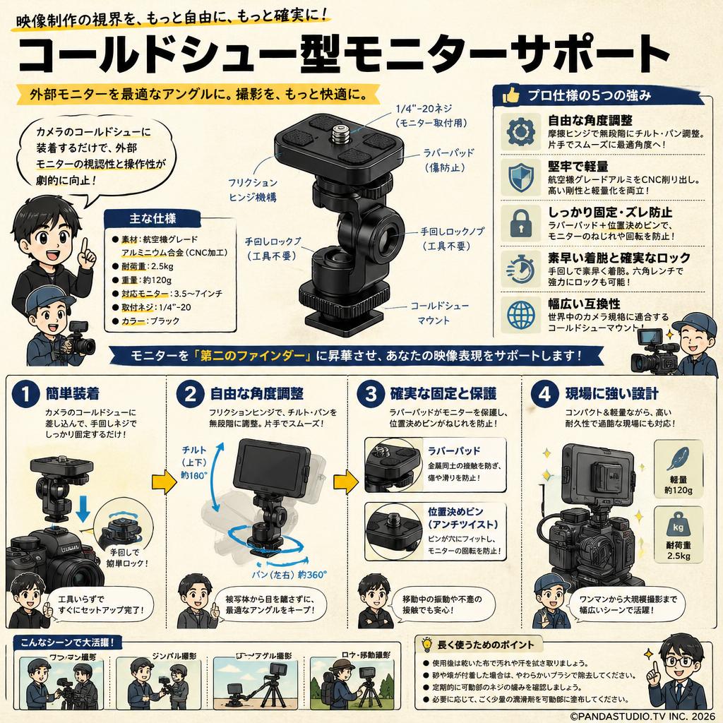 コールドシュー型モニターサポート 概要