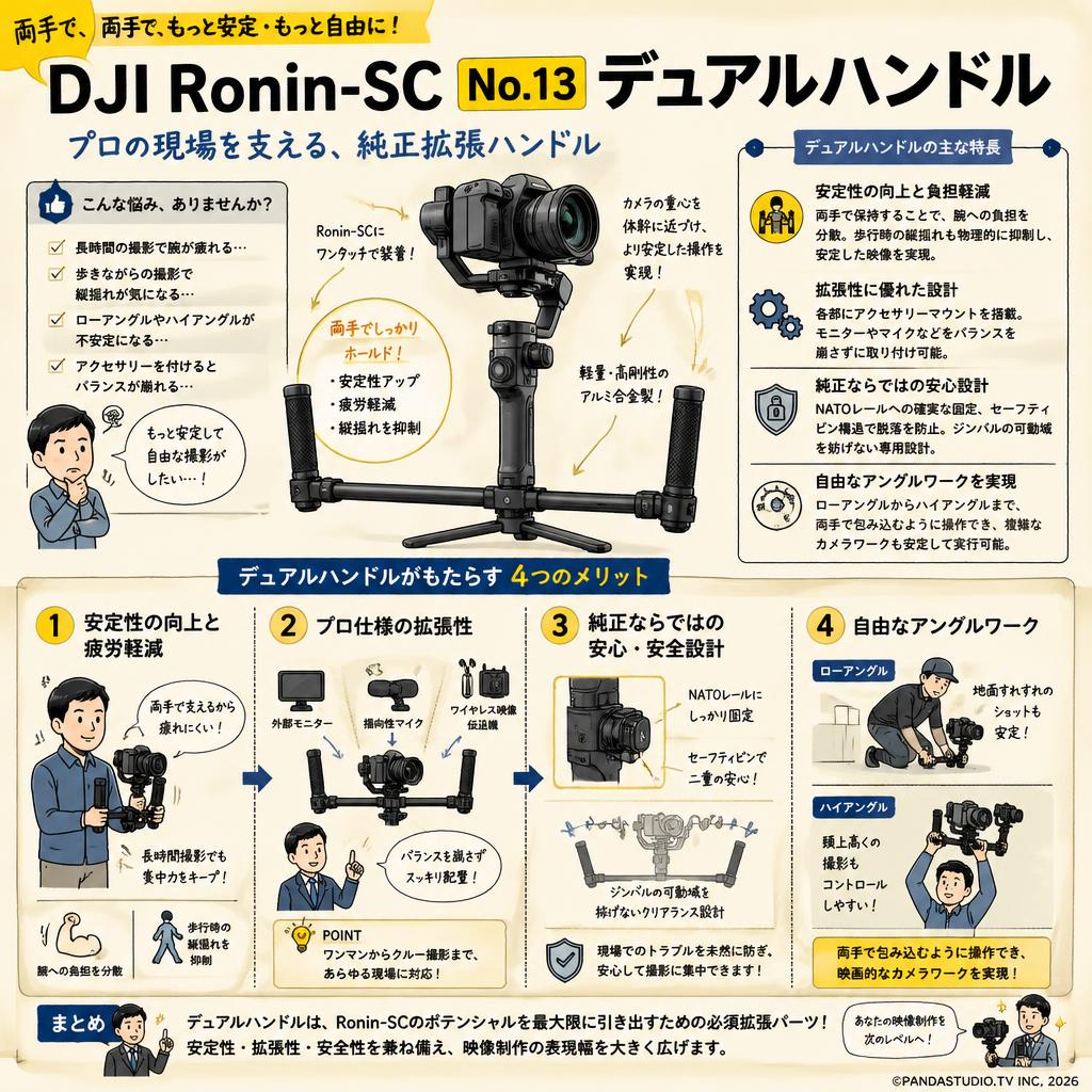 DJI Ronin-SC No.13 デュアルハンドル 概要