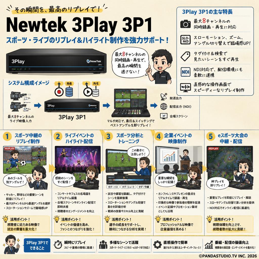 Newtek 3Play 3P1 用途