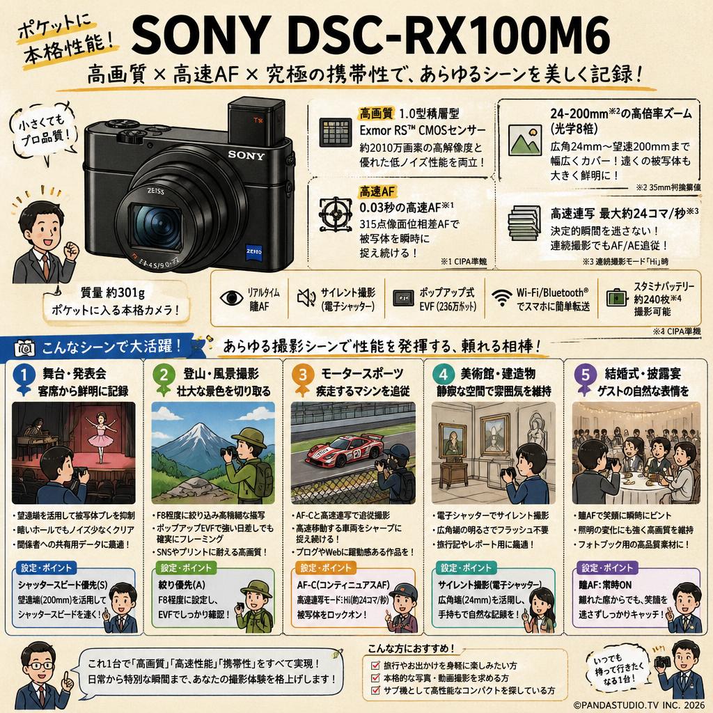 SONY DSC-RX100M6 用途