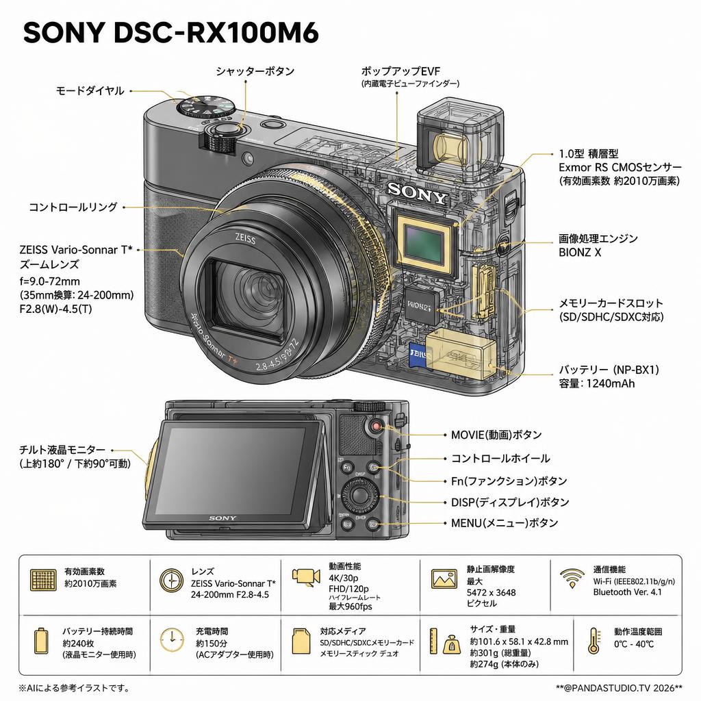 SONY DSC-RX100M6 スペック