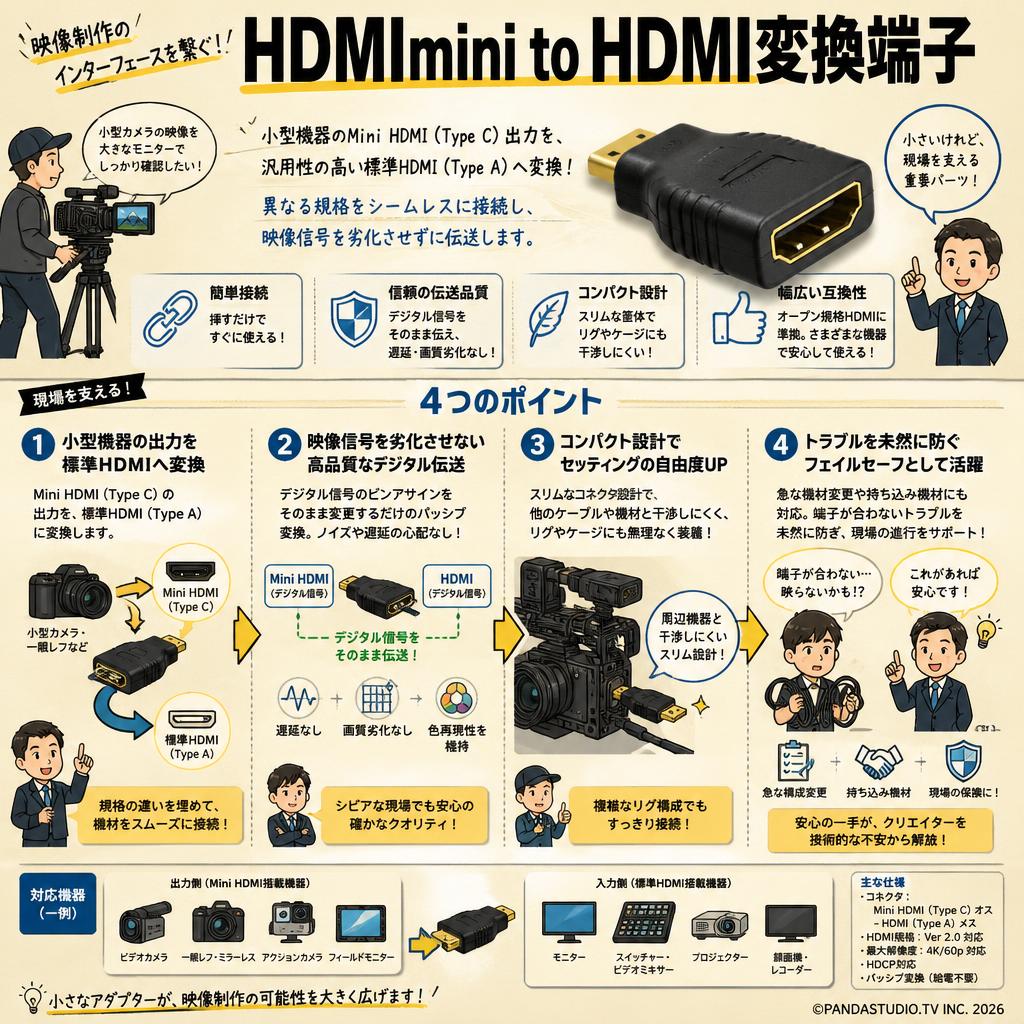 HDMImini to HDMI変換端子 概要