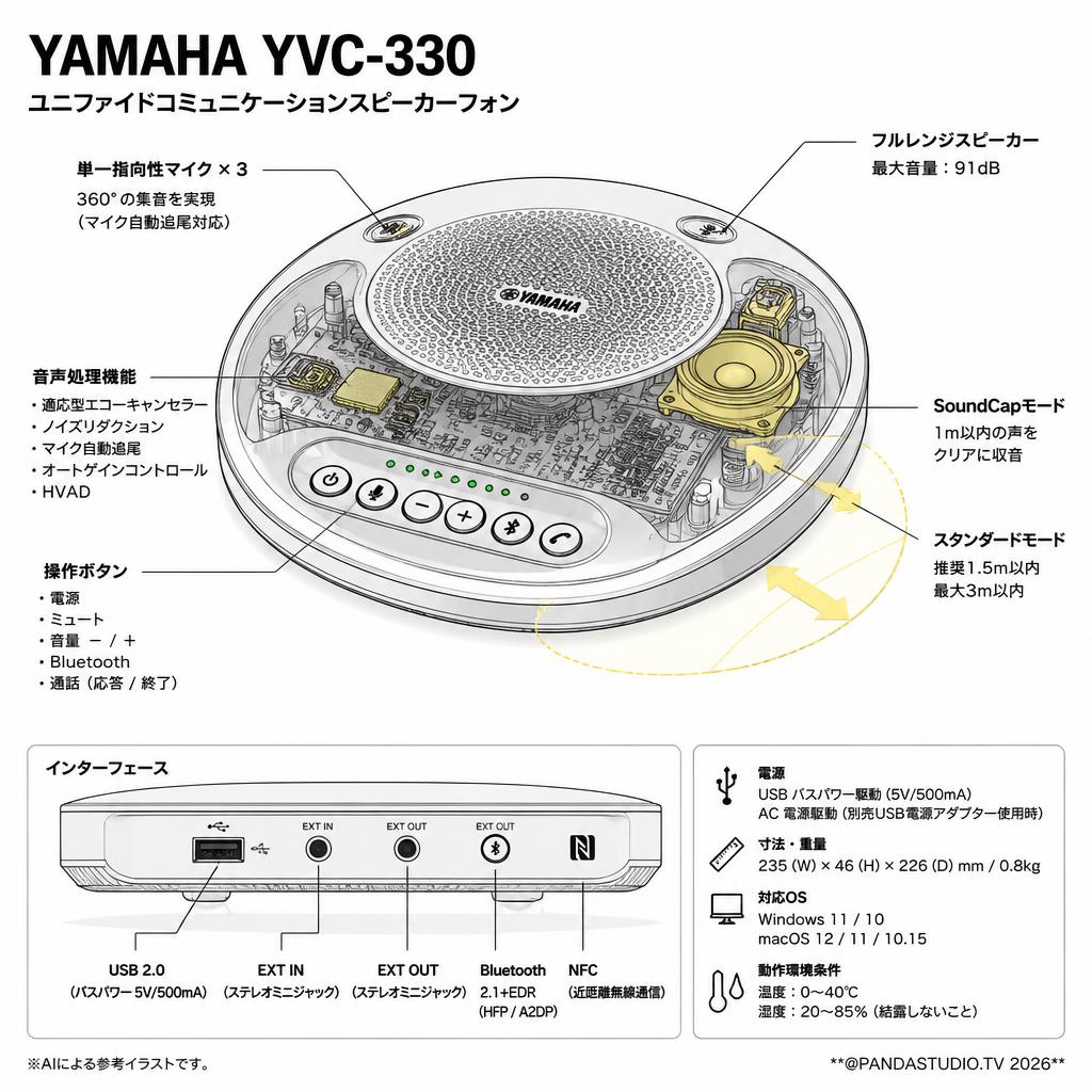 YAMAHA YVC-330 スペック