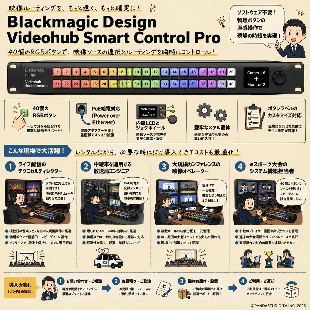 Blackmagic Design Videohub Smart Control Pro おもな対象のお客様