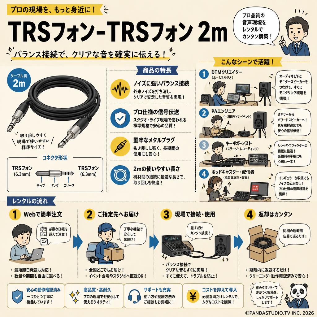 TRSフォン-TRSフォン 2m おもな対象のお客様