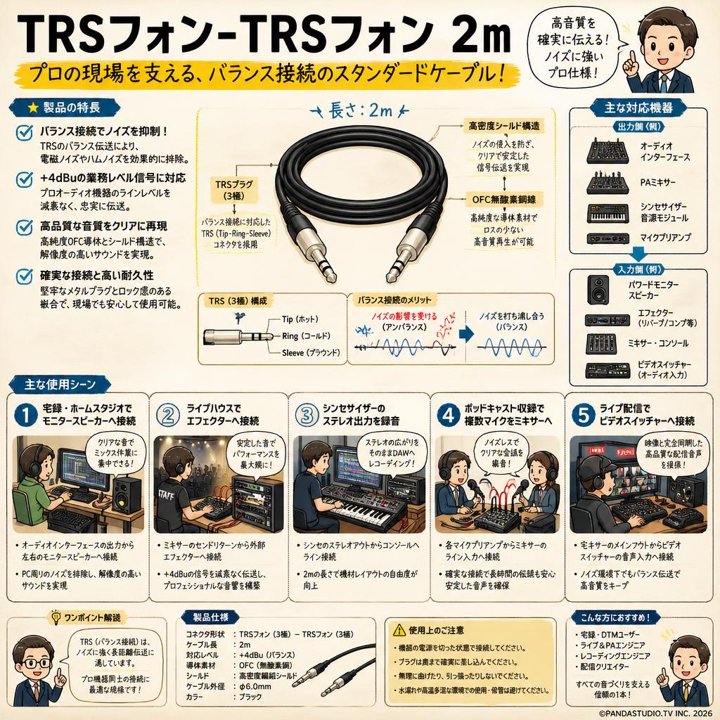 TRSフォン-TRSフォン 2m 用途