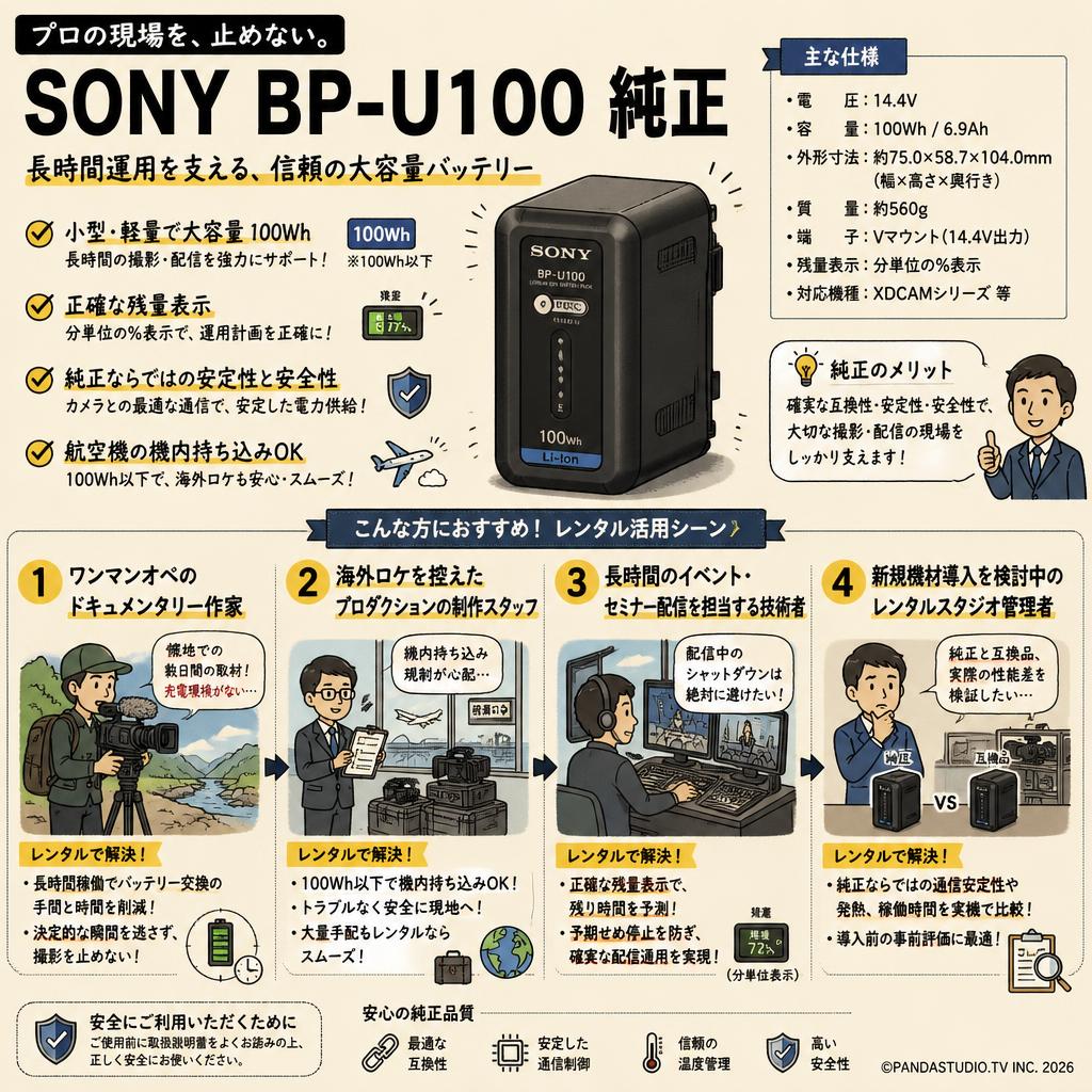 SONY BP-U100 純正 おもな対象のお客様