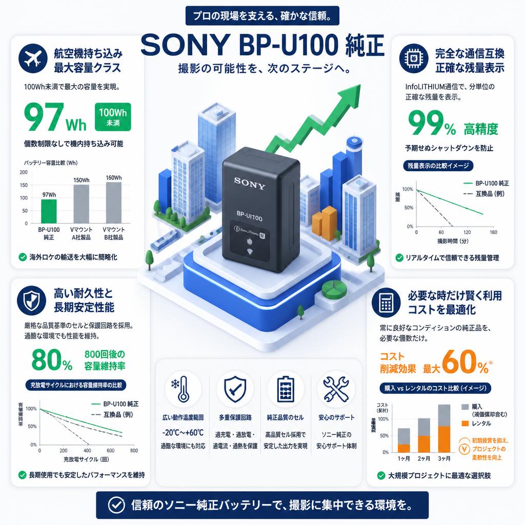 SONY BP-U100 純正 セールスポイント