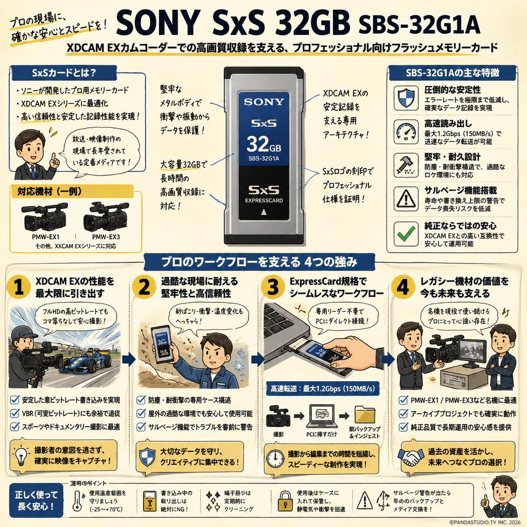 SONY SxS 32GB SBS-32G1A 概要