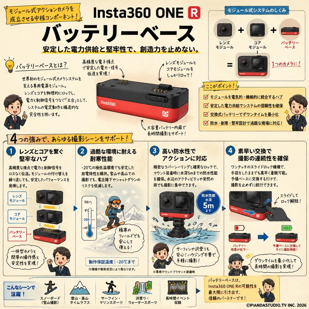 Insta360 ONE R バッテリーベース 概要