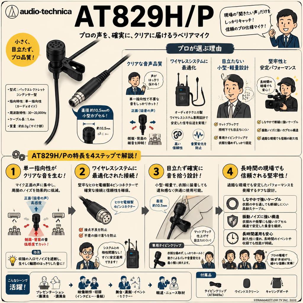 audio technica  AT829H/P 概要