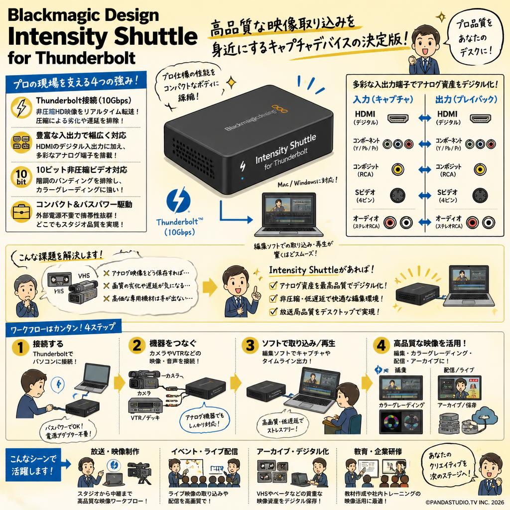 Blackmagic Design  Intensity Shuttle for Thunderbolt 概要