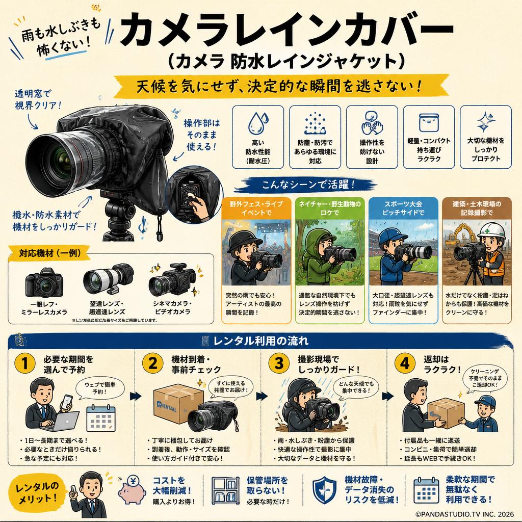 カメラレインカバー （カメラ 防水レインジャケット） おもな対象のお客様