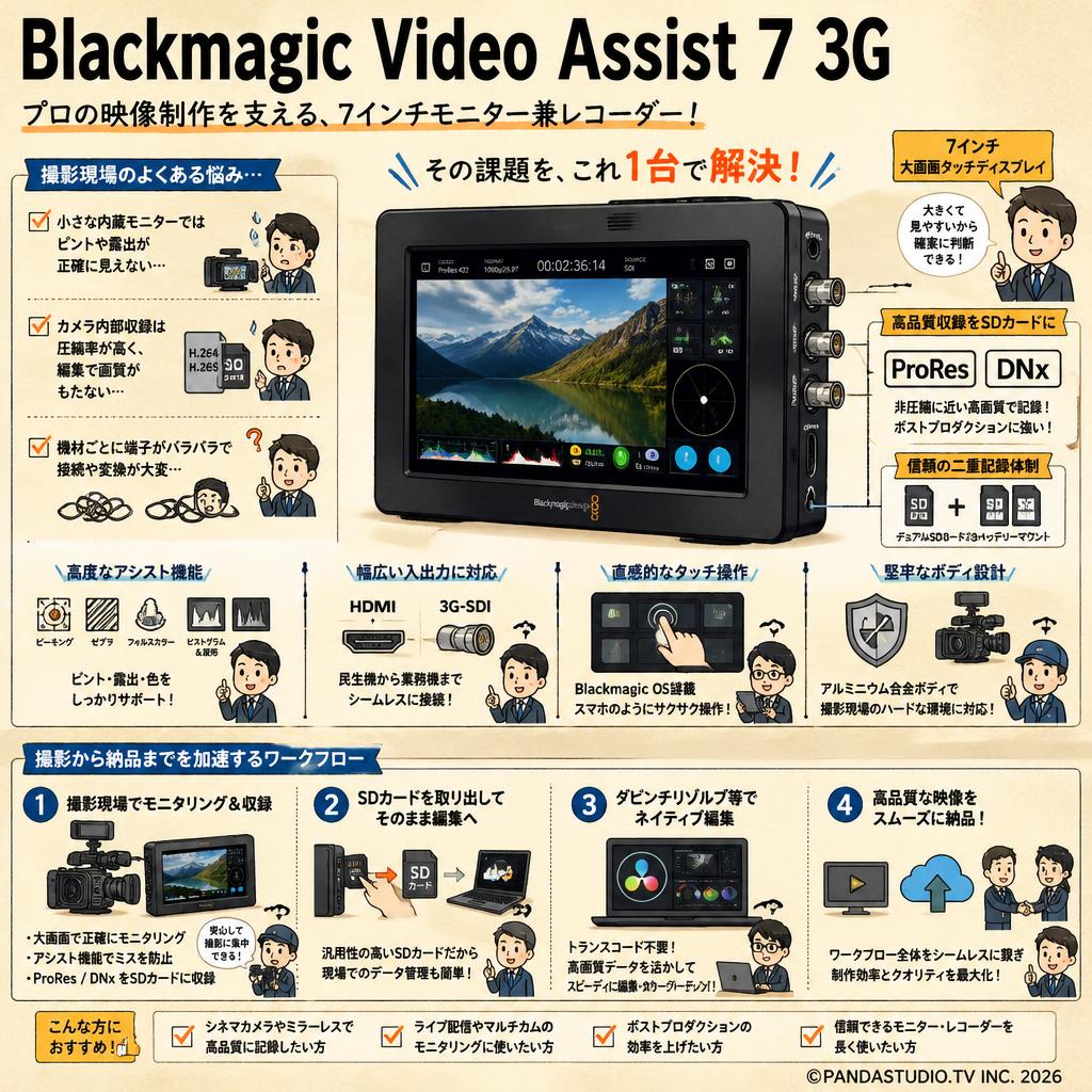 Blackmagic Video Assist 7 3G 概要