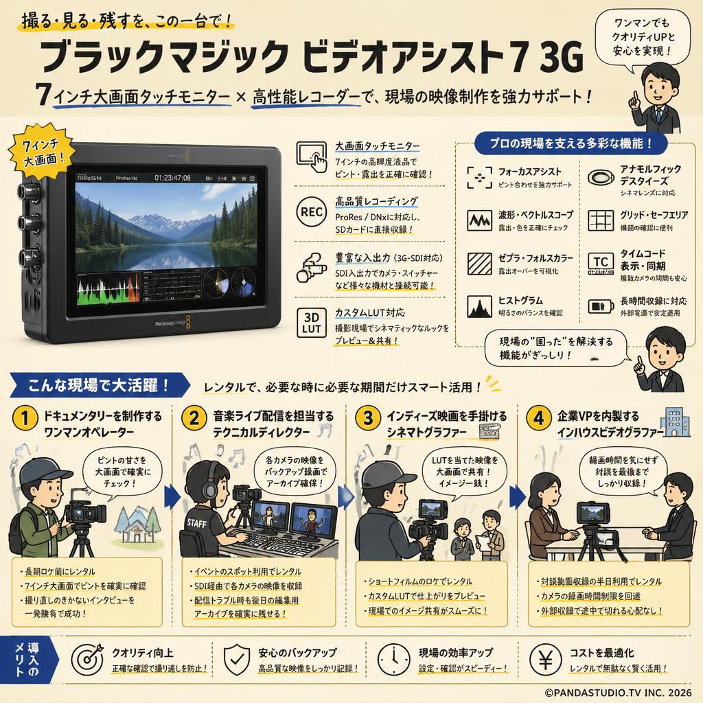 Blackmagic Video Assist 7 3G おもな対象のお客様