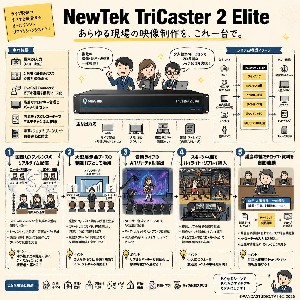 NewTek TriCaster 2 Elite 用途