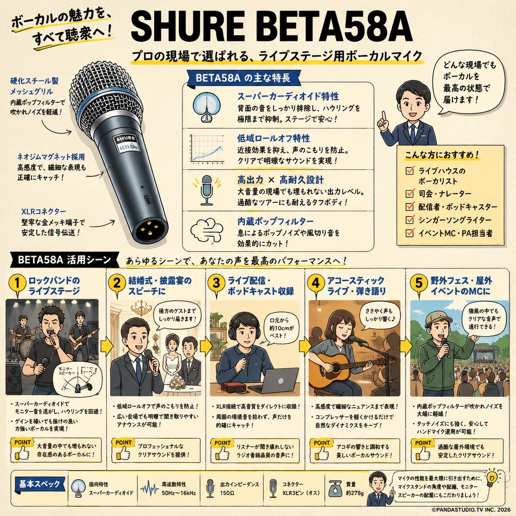 SHURE BETA58A 用途