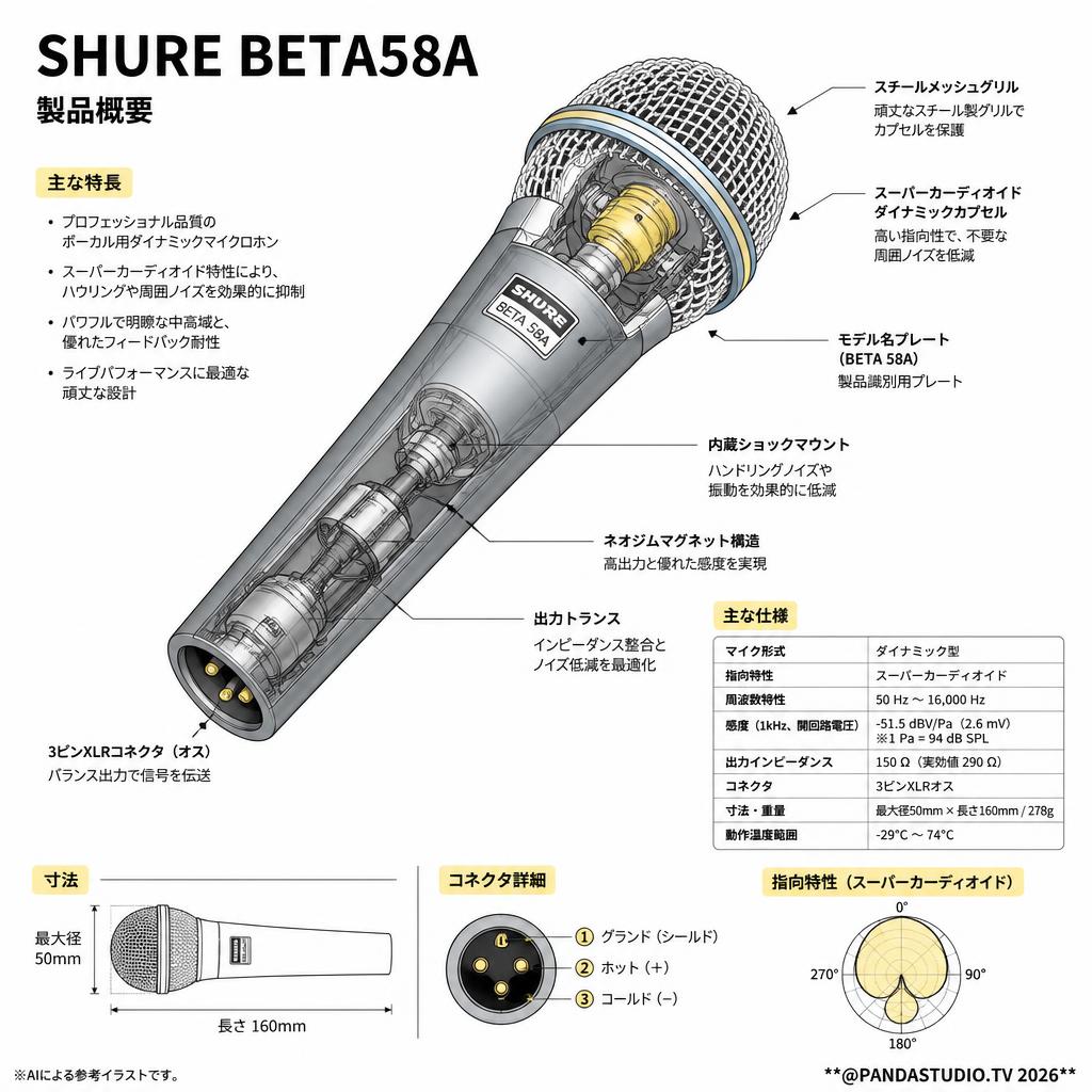 SHURE BETA58A スペック