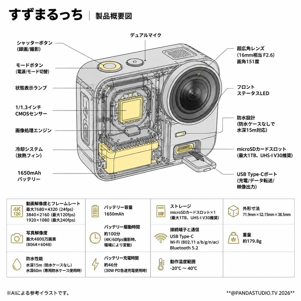 すずまるっち スペック