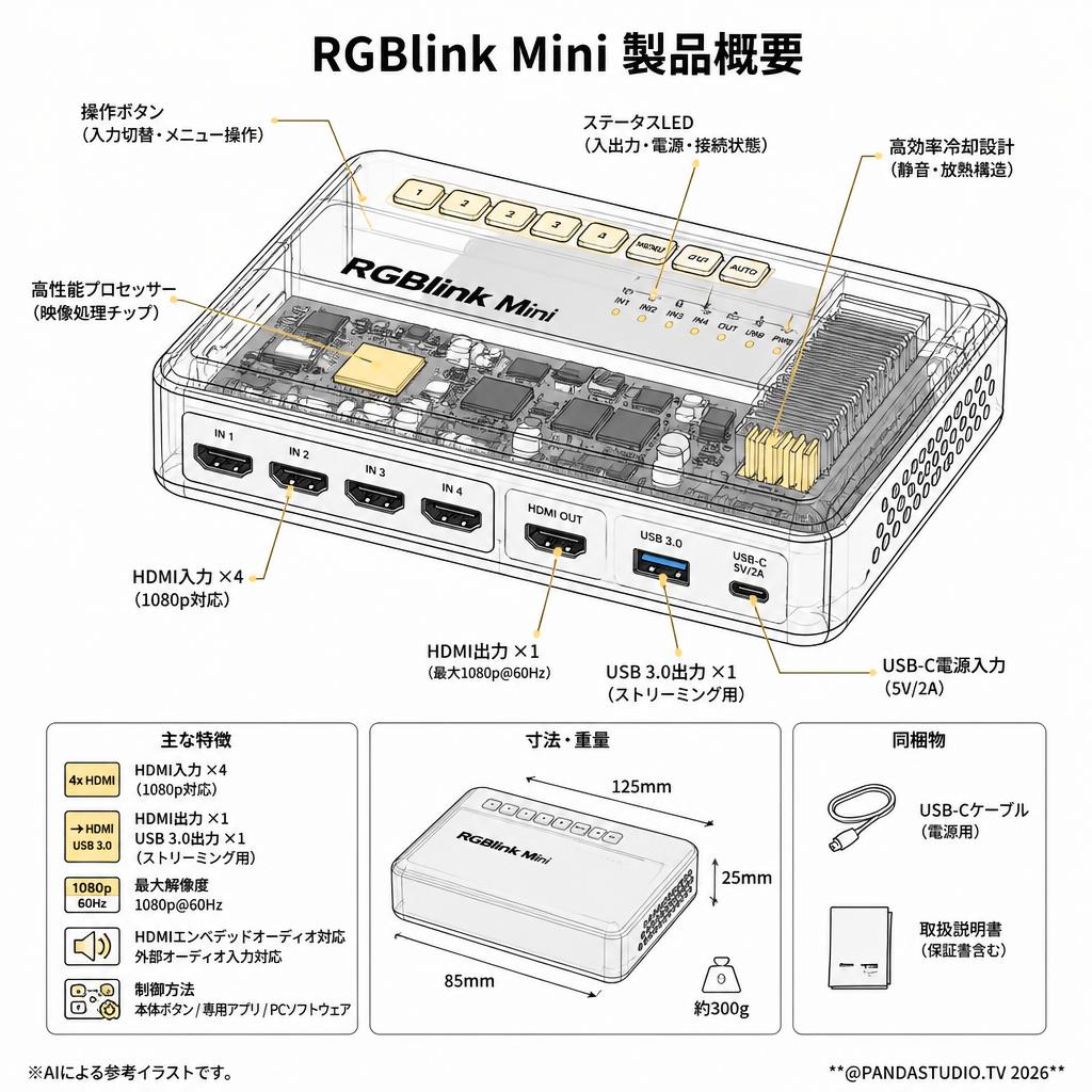 RGBlink Mini スペック