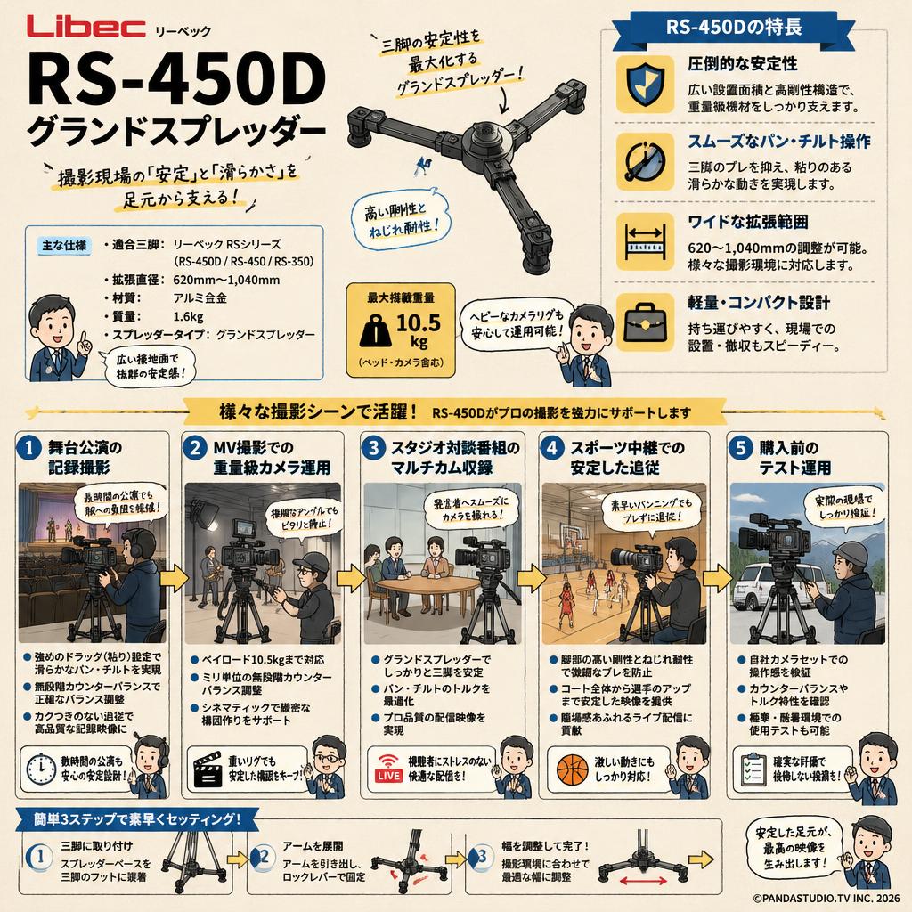 Libec リーベック RS-450D グランドスプレッダー 用途