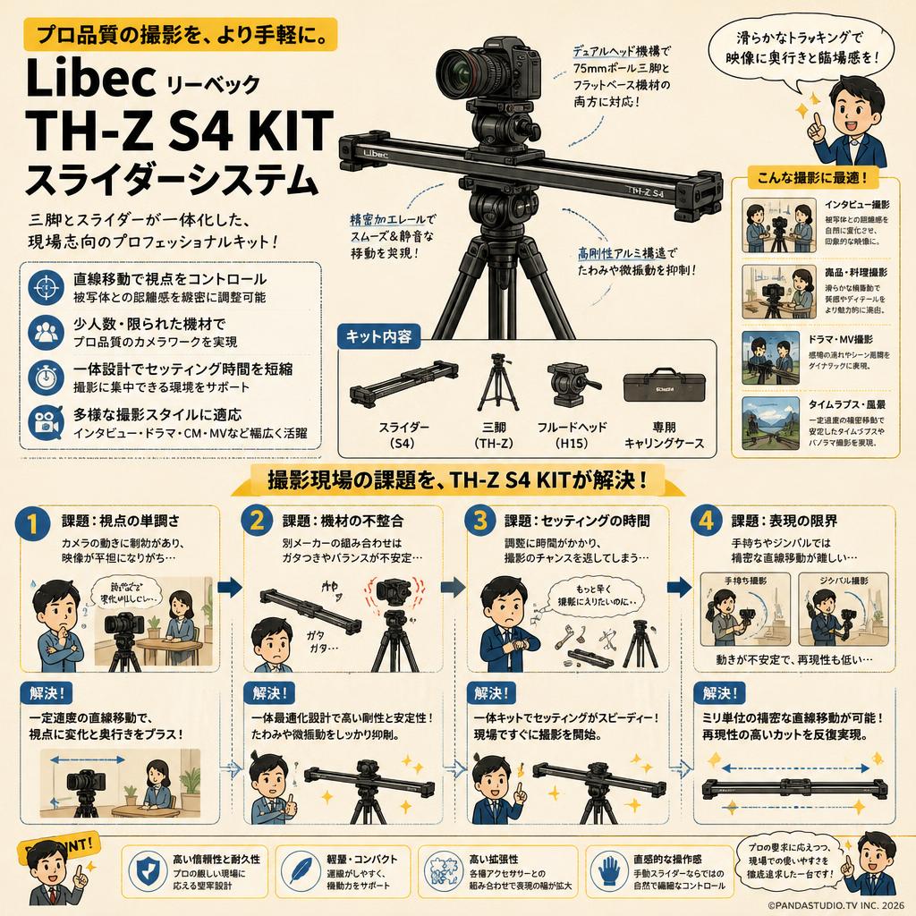 Libec リーベック TH-Z S4 KIT スライダーシステム 概要