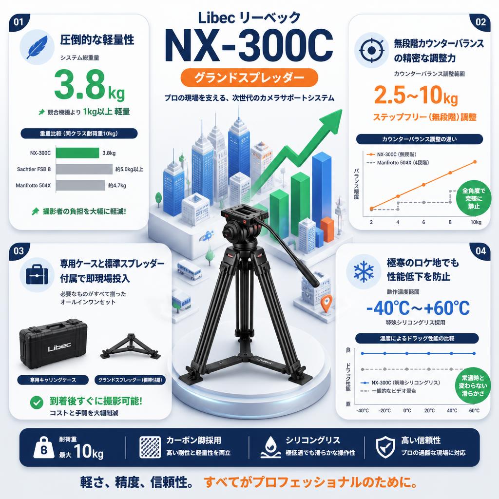 Libec リーベック NX-300C グランドスプレッダー セールスポイント