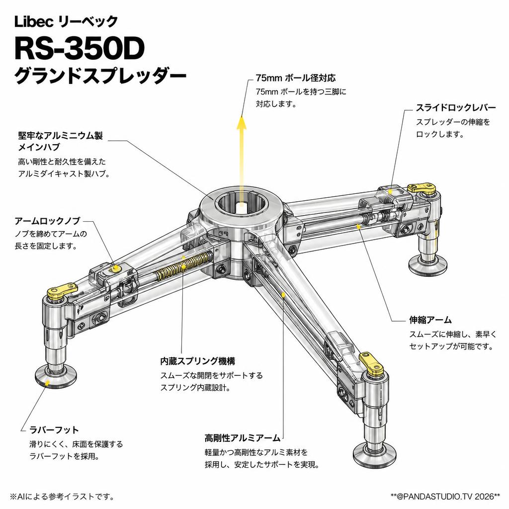 Libec リーベック RS-350D グランドスプレッダー スペック