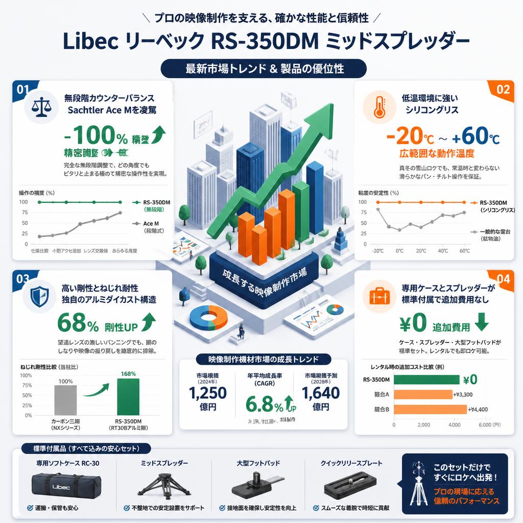 Libec リーベック RS-350DM ミッドスプレッダー セールスポイント