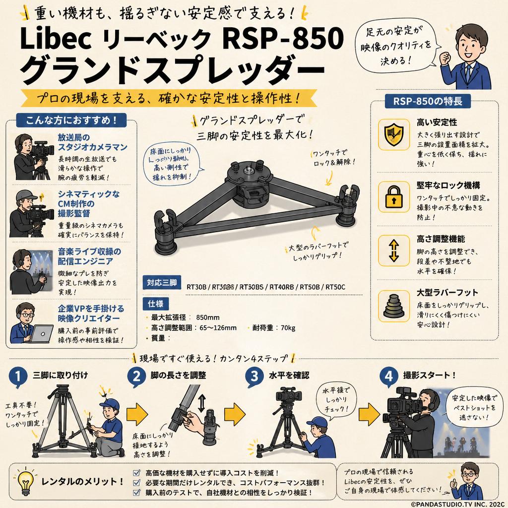 Libec リーベック RSP-850 グランドスプレッダー おもな対象のお客様