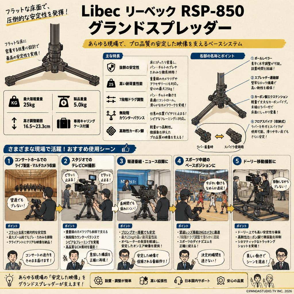 Libec リーベック RSP-850 グランドスプレッダー 用途