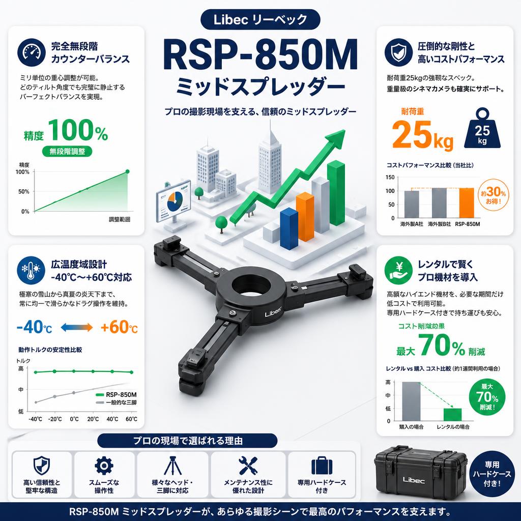 Libec リーベック RSP-850M ミッドスプレッダー セールスポイント