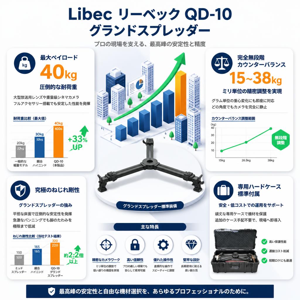 Libec リーベック QD-10 グランドスプレッダー セールスポイント
