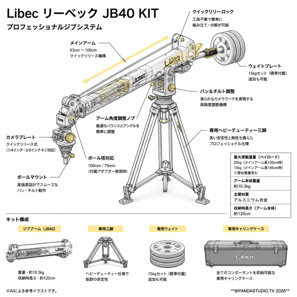 Libec リーベック JB40 KIT スペック