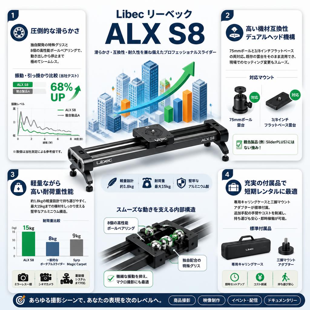 Libec リーベック ALX S8 セールスポイント